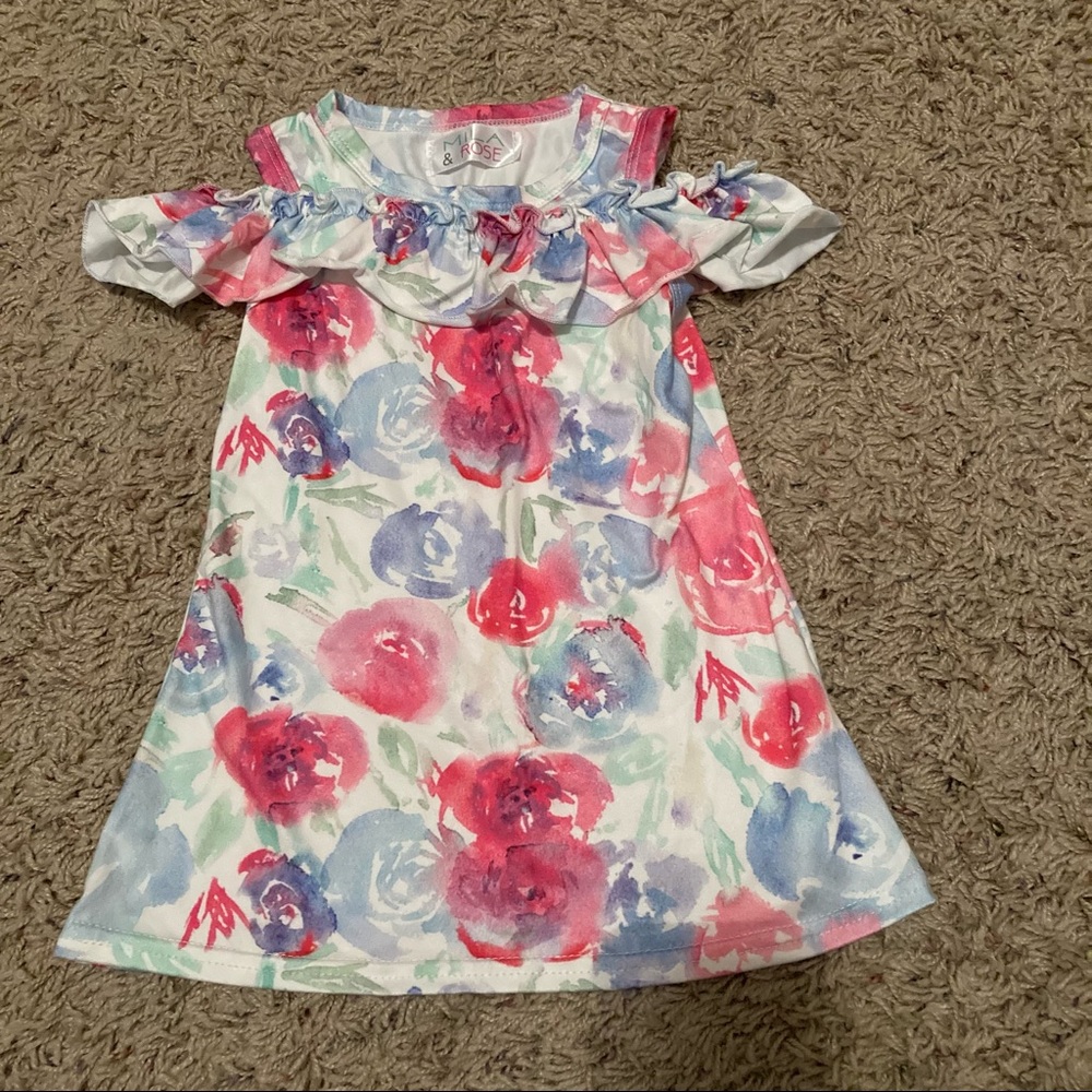 Mila & Rose cold-shoulder floral dress, baby girl (approx. 9-12 months)